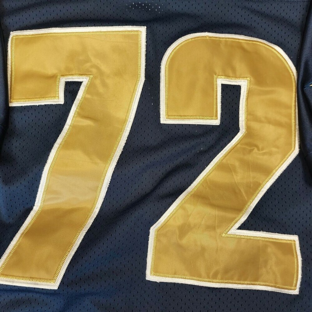 Reebok Equipment Mens 52 St. Louis Los Angeles Rams Chris Long #72 Jersey Blue - Picture 9 of 11